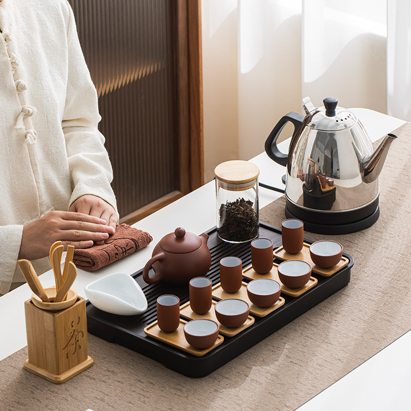 乌龙茶青茶艺教学茶具套组茶艺师培训比赛茶器紫砂壶茶具表演套装