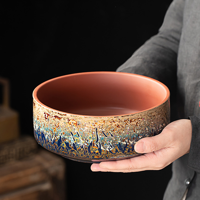 大漆茶洗漆器紫砂大号笔洗水盂水洗茶高档茶道配件烟灰缸水果盘