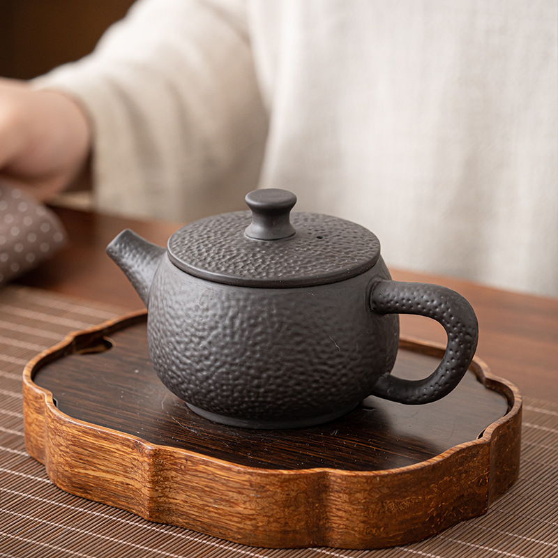 紫砂汉瓦壶家用大号茶壶功夫茶具泡茶壶手工单壶泡茶器陶瓷凤鸣壶