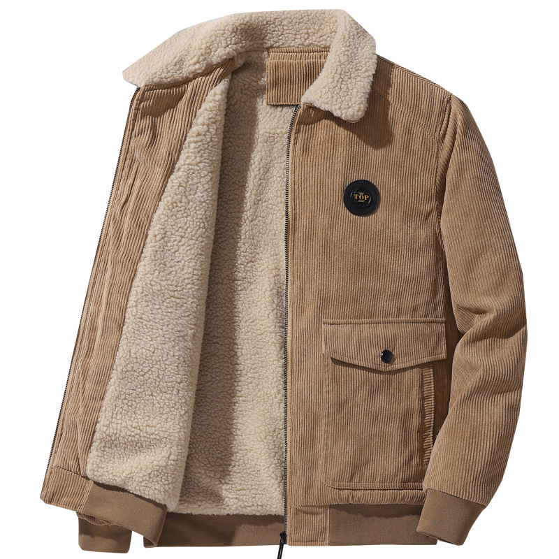 加厚棉服男士2025燈芯