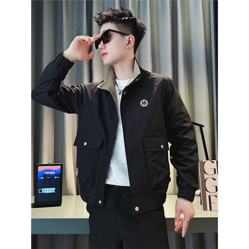 痞帥修身工裝外套