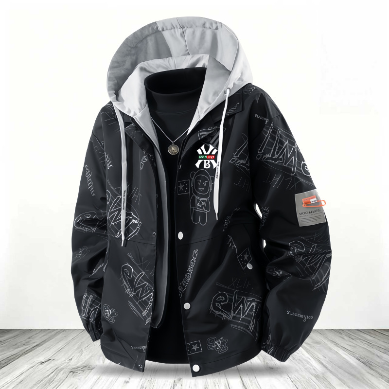 假兩件男秋冬季外套