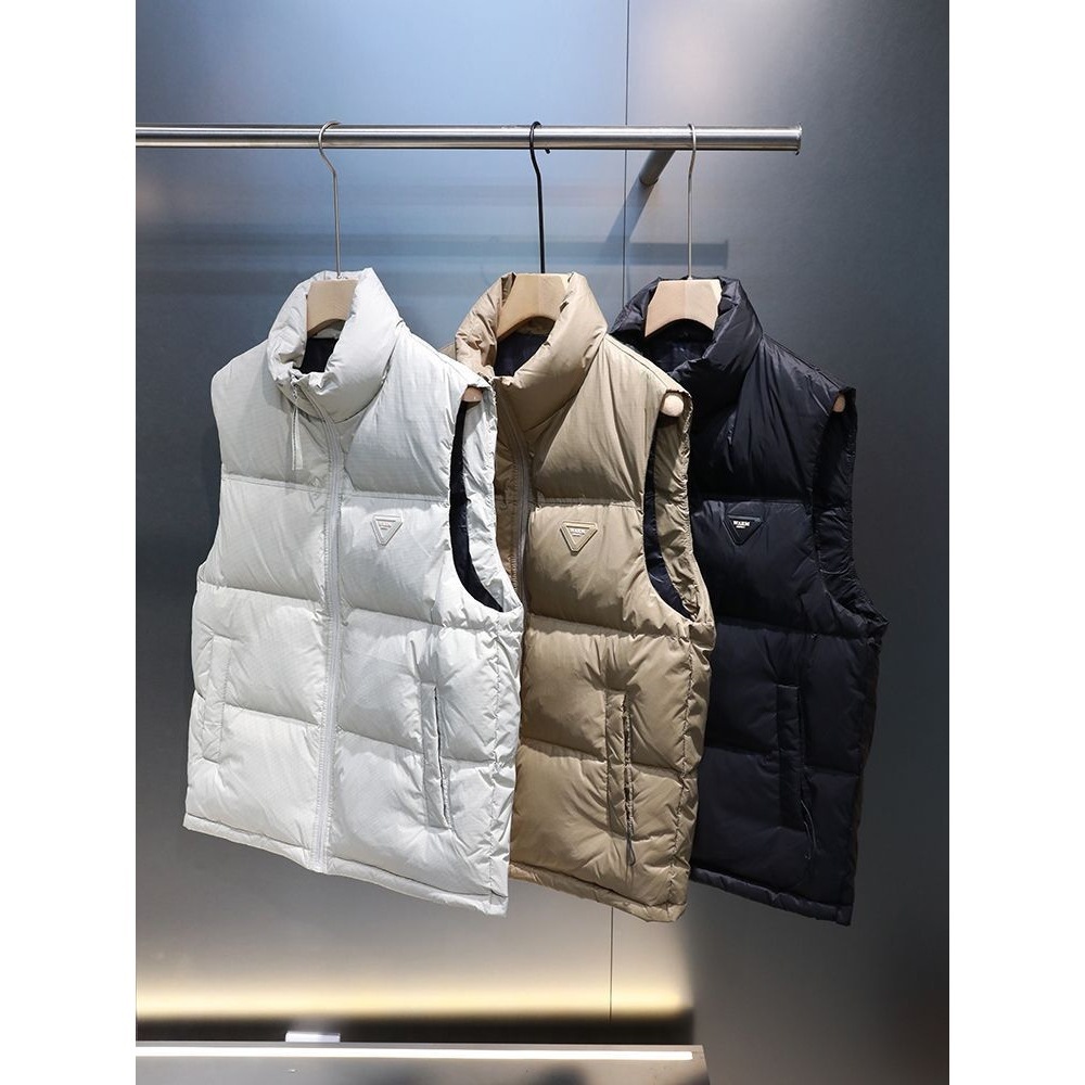 白鸭绒馬甲外套