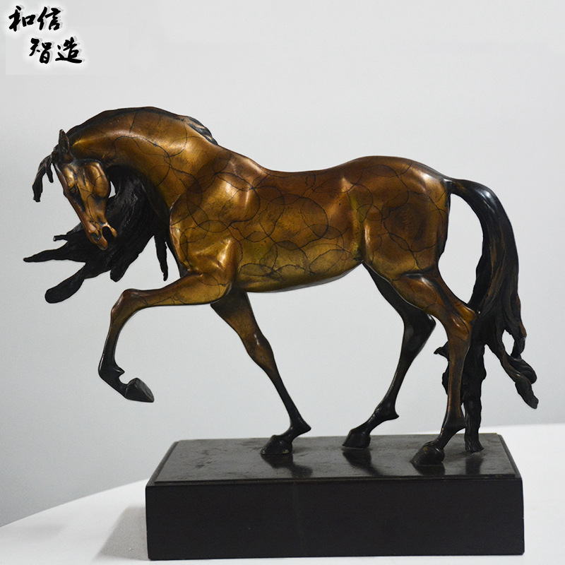和信供应创意礼品摆件动物工艺品铜马铸铜厂家直销商务礼品
