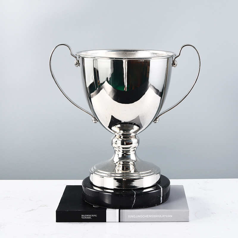 花瓶摆件客厅插花干花北欧样板房创意电视柜轻奢金属奖杯家居饰品