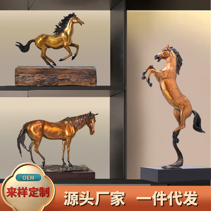 铜马摆件一马当先铜工艺品 十二生肖家居装饰品 店铺开业纪念礼品