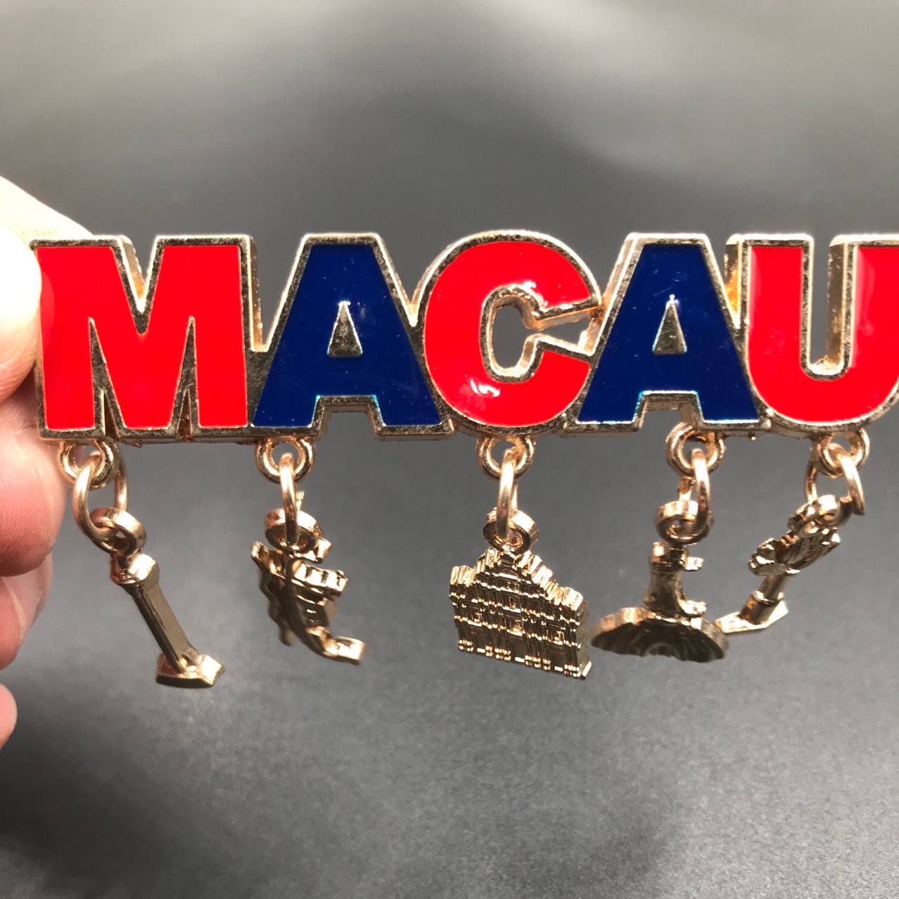 xianggang澳门旅游纪念品冰箱贴金属磁铁工艺品文创礼品